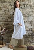 Loom & Thread Embroidered Tiered Smock Dress White